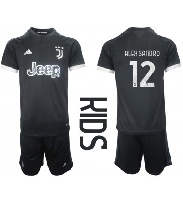 Juventus Alex Sandro #12 Replika Babytøj Tredje sæt Børn 2023-24 Kortærmet (+ Korte bukser)